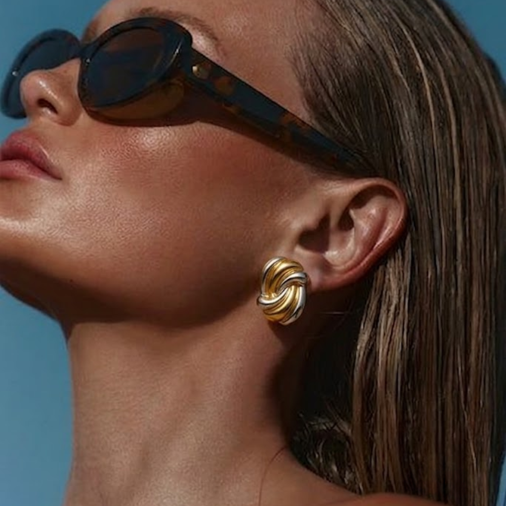 Layered Gold Hoop