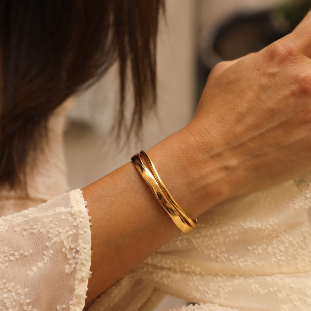 Wavy Cuff Bracelet