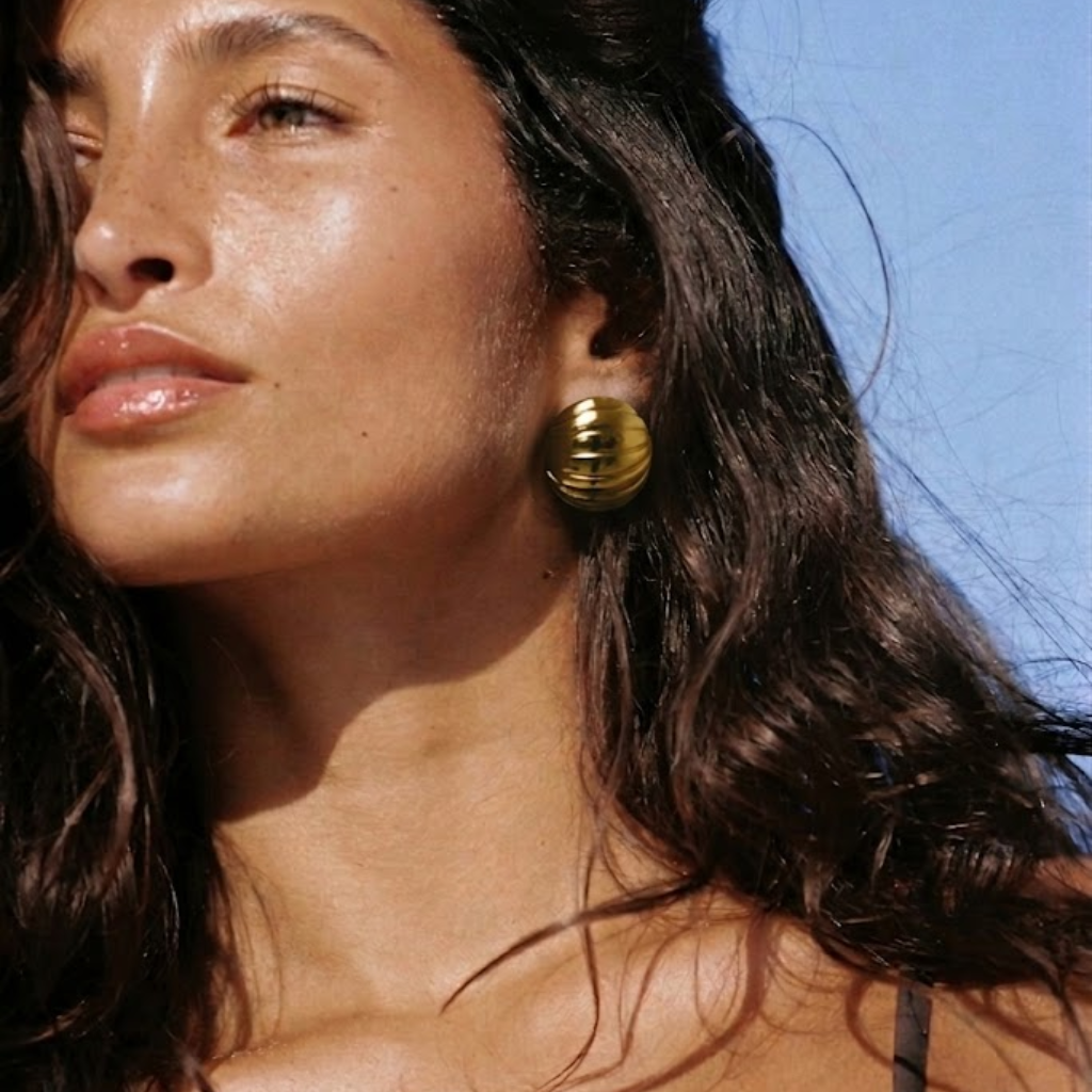 Sculpted Dome Earrings