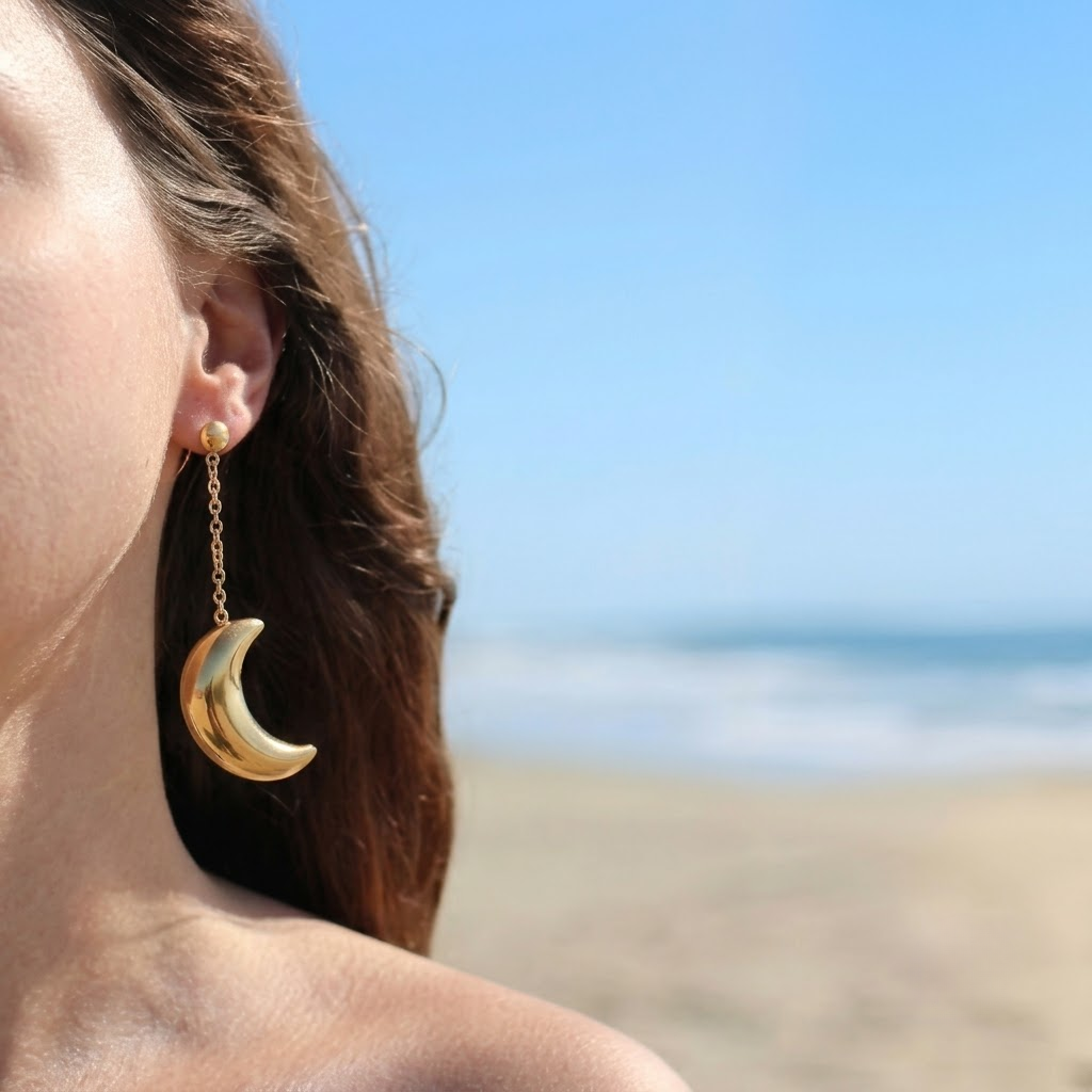Crescent Moon Dangle