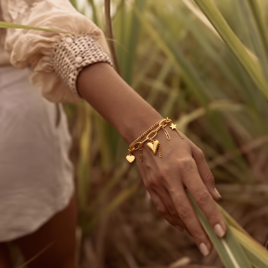 Linked Heart Bracelet