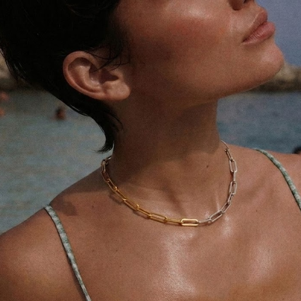 Dual-Tone Link Chain Choker
