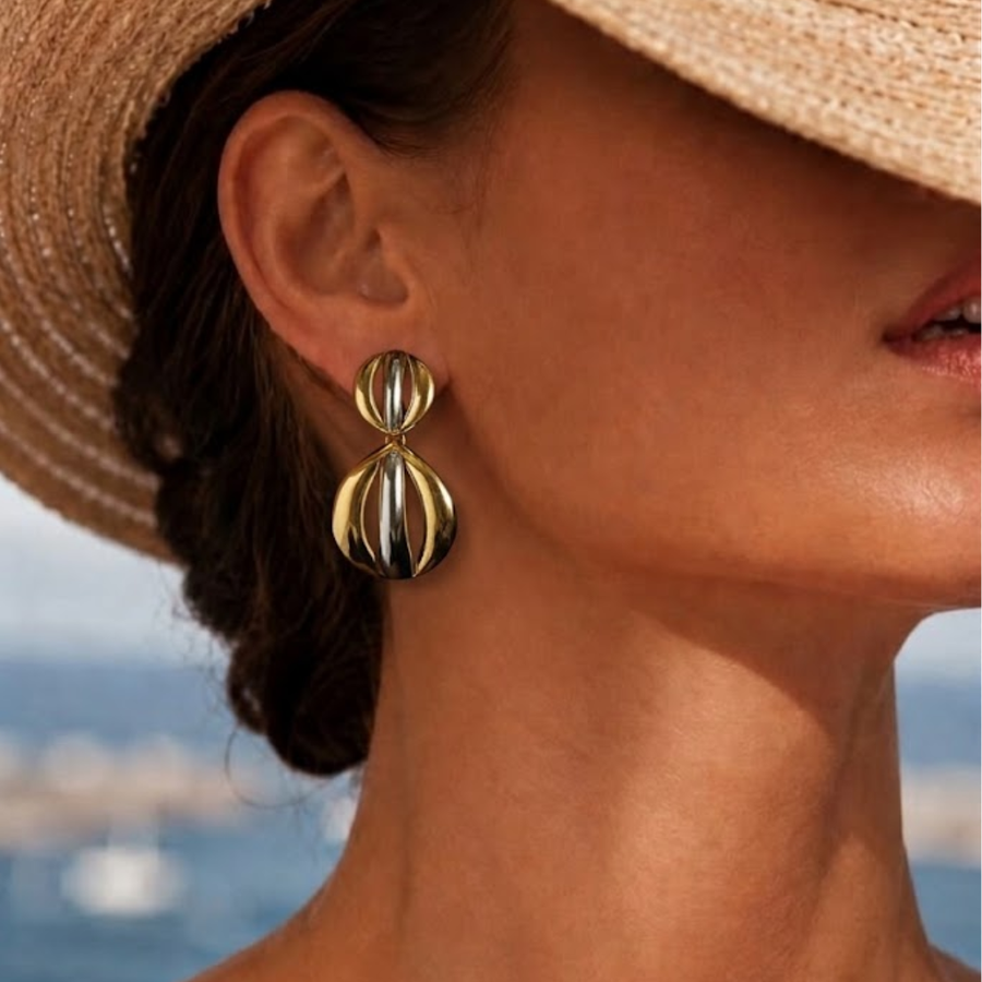 Geometric Statement Earrings