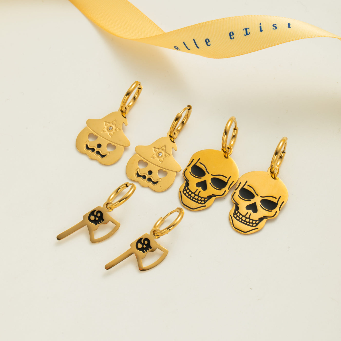 Halloween Charm Hoops Set