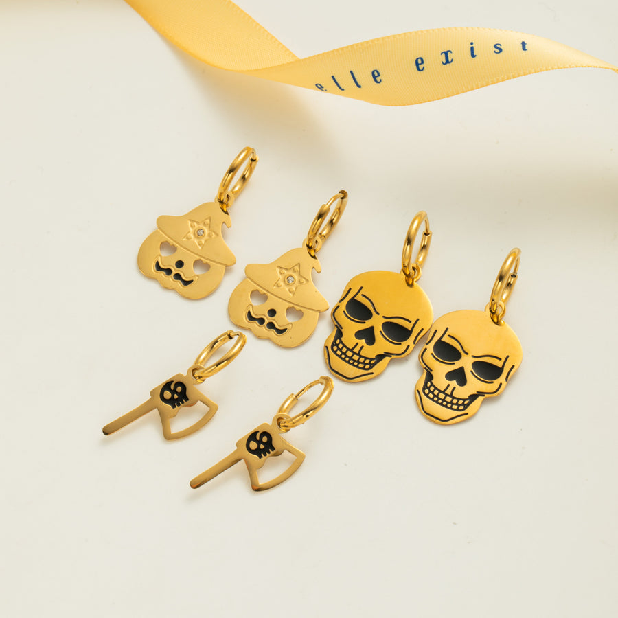 Halloween Charm Hoops Set