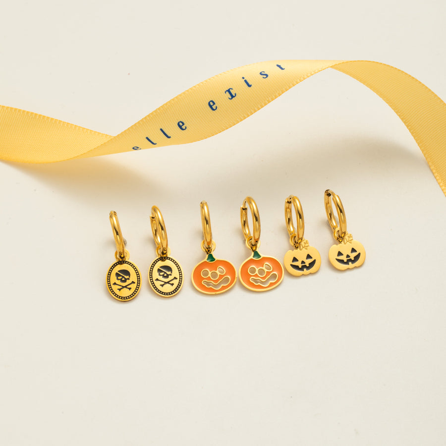 Halloween Charm Hoops Set