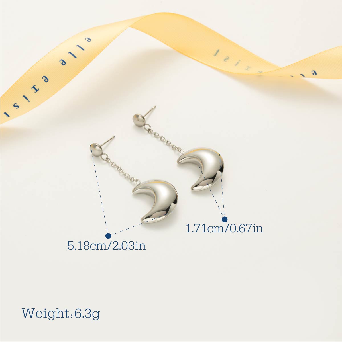 Crescent Moon Dangle