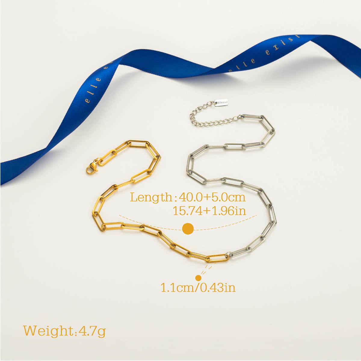 Dual-Tone Link Chain Choker